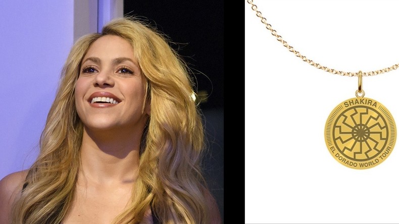 Shakira outrage les réseaux sociaux avec un collier orné d’un symbole nazi