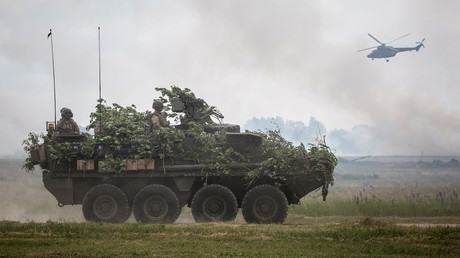 Des troupes de l'OTAN s'entraînent dans le cadre des exercices militaires de l'opération «Coup de sabre» à Orzysz, en Pologne, le 16 juin 2017 (Illustration) 