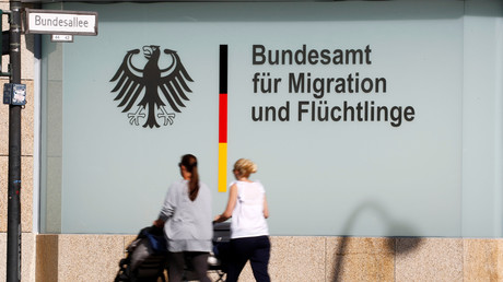 Un immeuble de bureaux de l'Office fédéral des migrations et des réfugiés (BAMF) à Berlin