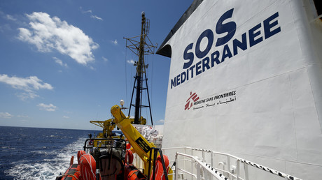 L'Aquarius de l'ONG SOS Mediterranée
