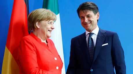 Angela Merkel et Guiseppe Conte, le 18 juin à Berlin, illustration