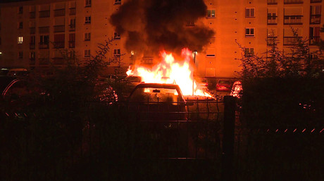 Nantes : une voiture brûle, 6 juillet, illustration