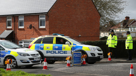 Des agents de la police britannique à Salisbury en Grande-Bretagne le 3 avril 2018 (image d'illustration).