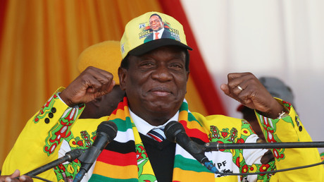 Le président du Zimbabwe Emmerson Mnangagwa
