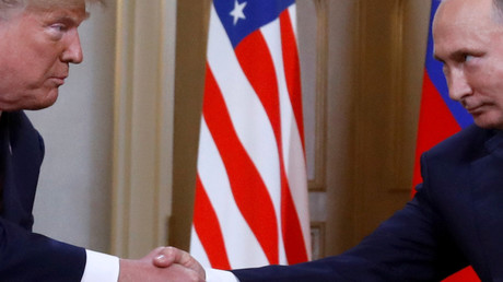 Donald Trump et Vladimir Poutine le 16 juillet 2018, photo ©Kevin Lamarque/Reuters
