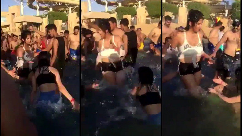 Bahreïn : deux jeunes femmes harcelées sexuellement dans une piscine et accusées d'indécence (VIDEO)
