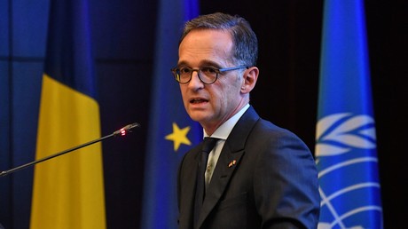 Heiko Maas, ministre des Affaires étrangères d’Allemagne, plaide pour un nouvel ordre mondial.Ici, le 27 août à une conférence diplomatique à Bucarest (Roumanie). 