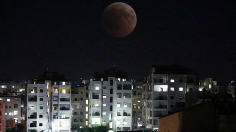 Eclipse lunaire le 27 juillet 2018 à Idlib (image d'illustration).