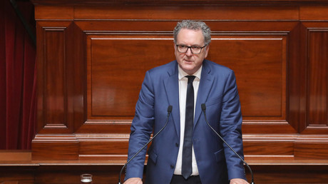 Le chef de file du groupe LREM à l'Assemblée nationale Richard Ferrand à Versailles en juillet 2018