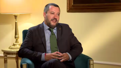 Le vice-président du Conseil italien et ministre de l'Intérieur Matteo Salvini, photo ©RT