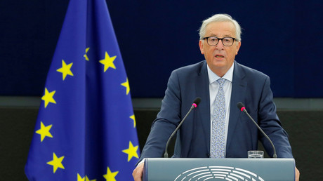 Jean-Claude Juncker le 12 septembre 2018 à Strasbourg.