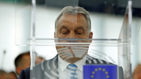 Image d'illustration : le Premier ministre hongrois plaide sa cause à Strasbourg devant le Parlement européen, le 11 septembre 2018