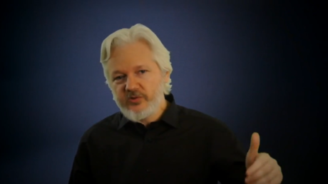 Julian Assange, capture d'écran. © RT/World Ethical Data Forum 2018 