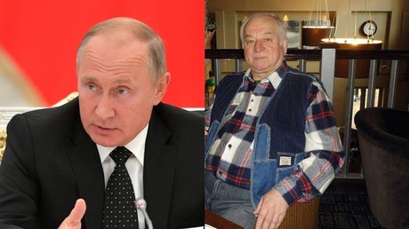 Vladimir Poutine et Sergueï Skripal.