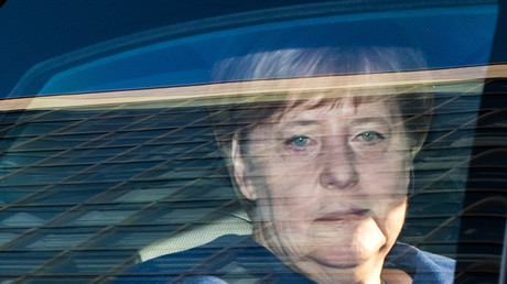 Angela Merkel arrive à un meeting de la CDU, le 15 octobre 2018 (image d'illustration).