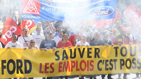 Manifestation à Bordeaux contre la fermeture de l'usine Ford de Blanquefort, le 22 septembre 2018 (image d'illustration).