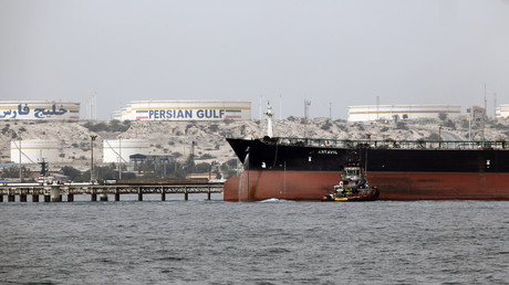 Un pétrolier iranien en rade de l'île de Khark, en Iran, en 2017 (Image d'illustration). 