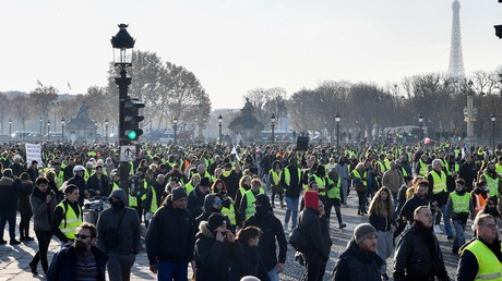 Les Gilets jaunes à Paris le 17 novembre 2018.