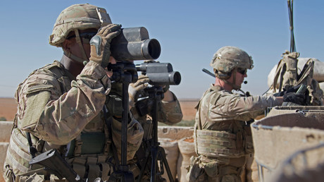 Des soldats américains en opération dans la région de Minbej, dans le nord de la Syrie, en novembre 2018.
