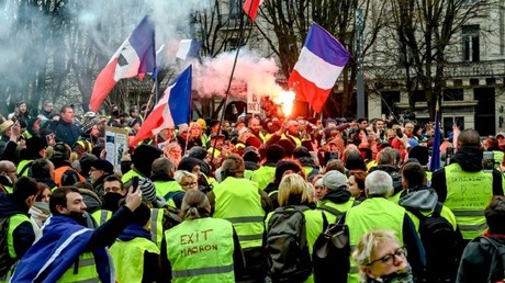 Rassemblement de Gilets jaunes à Lille, le 5 janvier.