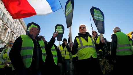 Des Gilets jaunes manifestent à Marseille, le 12 janvier 2019 (image d'illustration).