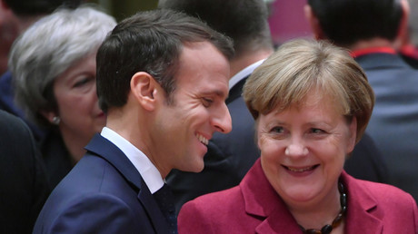 Emmanuel Macron et Angela Merkel.