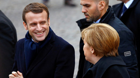 Emmanuel Macron et Angela Merkel, à Aix-la-Chapelle, le 22 janvier 2019.