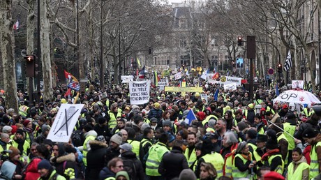 Manifestation des Gilets jaunes le 2 février 2019 à Paris (image d'illustration).