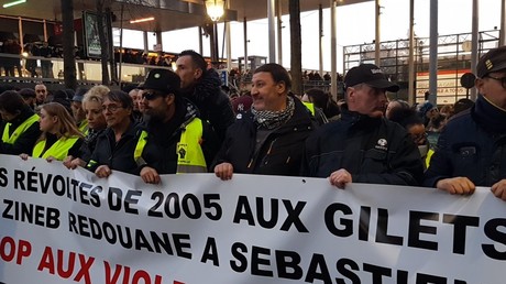 La marche de soutien aux victimes des violences policières, à Argenteuil, le 13 février 2019.