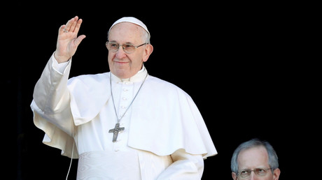 Le pape François alors qu'il s’apprête à délivrer sa bénédiction Urbi et Orbi le 25 décembre 2018 au Vatican (image d'illustration). 