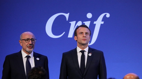 Emmanuel Macron s'est exprimé devant le dîner du Crif le 20 février.
