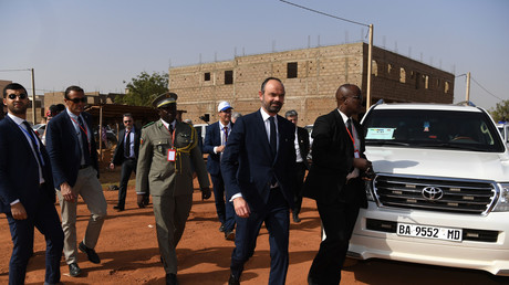 Le Premier ministre Edouard Philippe en visite à Bamako au Mali, le 23 février.