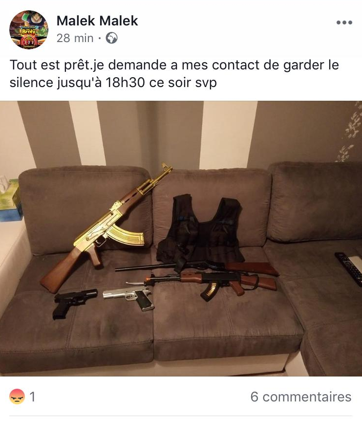 «Ce soir je fais la une de BFM» : le frère de Chérif Chekatt arrêté pour un message douteux