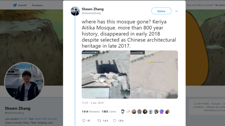 La Chine accusée d'avoir rasé une mosquée du XIIIe siècle dans une région à majorité ouïgoure