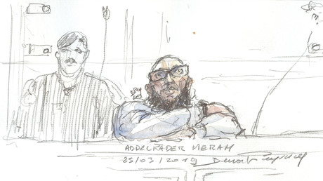 Abdelkader Merah lors de son procès en appel au palais de justice de Paris le 25 mars 2019 (image d'illustration).