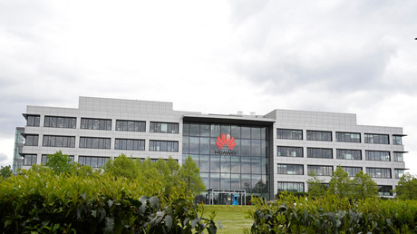 Le siège de Huawei au Royaume-Uni, à Reading, dans le sud de l’Angleterre, photographié le 2 mai 2019.