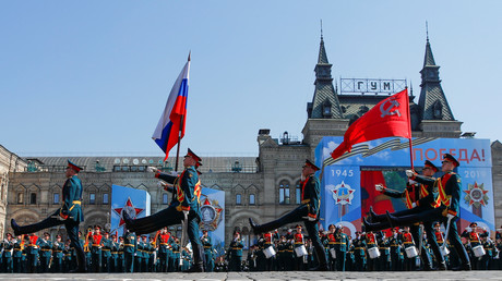 La répétition du défilé du Jour de la Victoire, le 7 mai 2019, à Moscou (image d'illustration). 