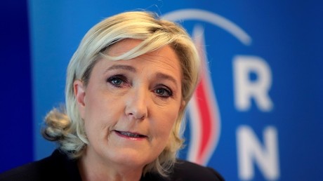 La présidente du Rassemblement national (RN) Marine Le Pen en juillet 2018.