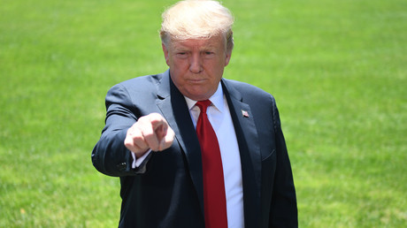 Le président américain Donald Trump s'adressant à la presse devant la Maison-Blanche, le 24 mai 2019, à Wahsington (image d'illustration).