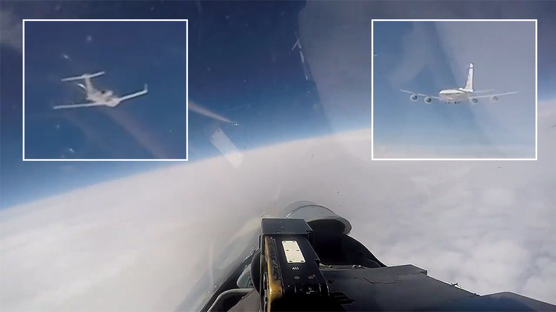 Mer Baltique : un Su-27 russe escorte des avions de reconnaissance américain et suédois (VIDEO)