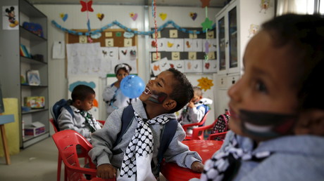 Des enfants palestiniens dans une classe en Cisjordanie (image d'illustration).