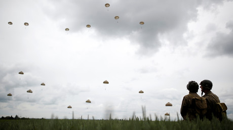 Des parachutistes lors des commémorations du 75e anniversaire du Débarquement en Normandie, le 5 juin (image d'illustration). 
