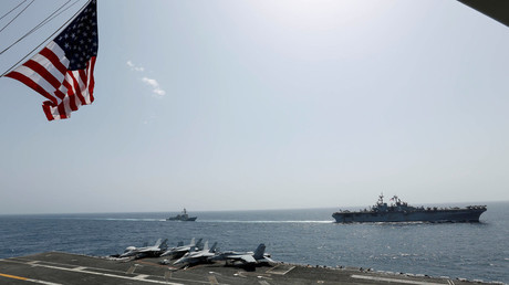 Navires de l'armée américaine en mer d'Arabie, mai 2019 (image d'illustration).