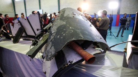 Des restes du drone américain abattu par Téhéran.