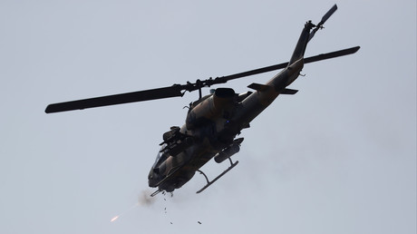 Un hélicoptère de l'armée turque lors d'exercices d'entraînement (image d'illustration).
