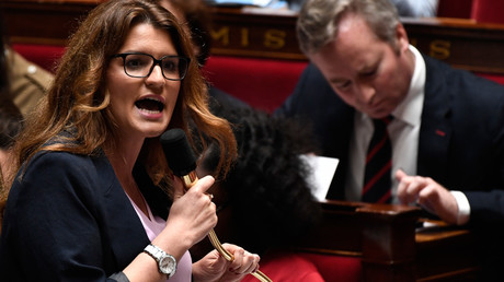 Marlène Schiappa lors des questions au gouvernement du 22 mai 2019, à l'Assemblée nationale, à Paris (image d'illustration).