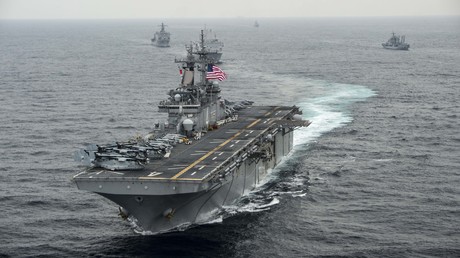 Le navire américain USS Boxer, le 7 mars 2016, en mer de Chine orientale (image d'illustration).
