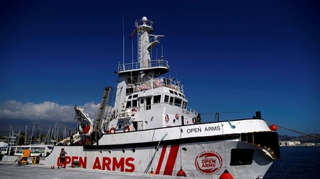 Le navire de l'ONG Proactiva Open Arms au port de Motril (Espagne), en octobre 2018