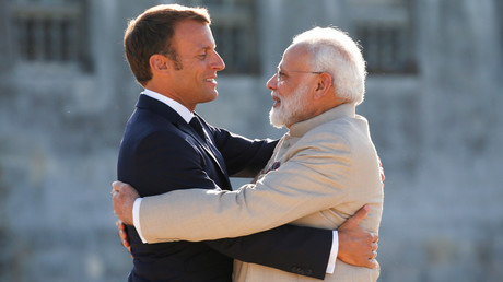 Emmanuel Macron et le Premier ministre indien, Narendra Modi, le 22 août 2019, au château de Chantilly, dans l'Oise (image d'illustration).