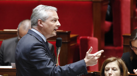 Le ministre français de l'Économie et des Finances, Bruno Le Maire, lors d'une séance de questions au gouvernement à l'Assemblée nationale à Paris, le 29 mai 2019.